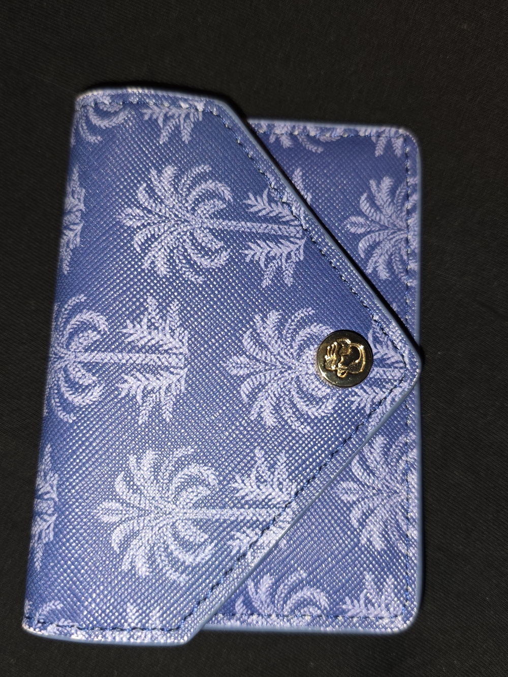 Spartina 449 Blue Palm Tree Card Wallet